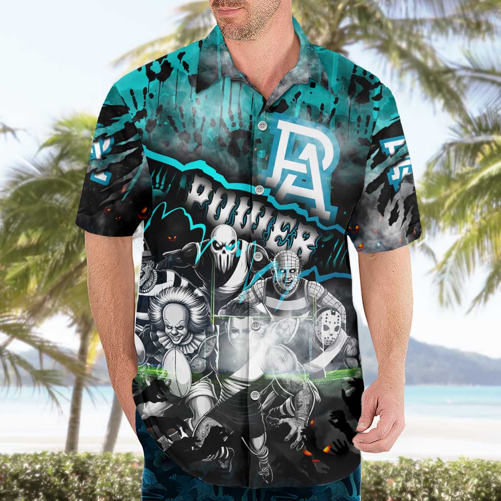 Step Into Horror Domain Power Football Hawaiian Shirt Halloween Horror Movie Characters - Aussie Hoodie