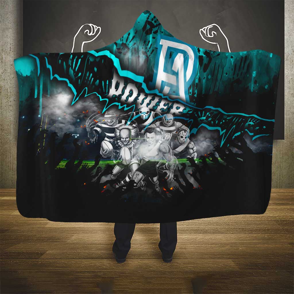 Step Into Horror Domain Power Football Hooded Blanket Halloween Horror Movie Characters - Aussie Hoodie