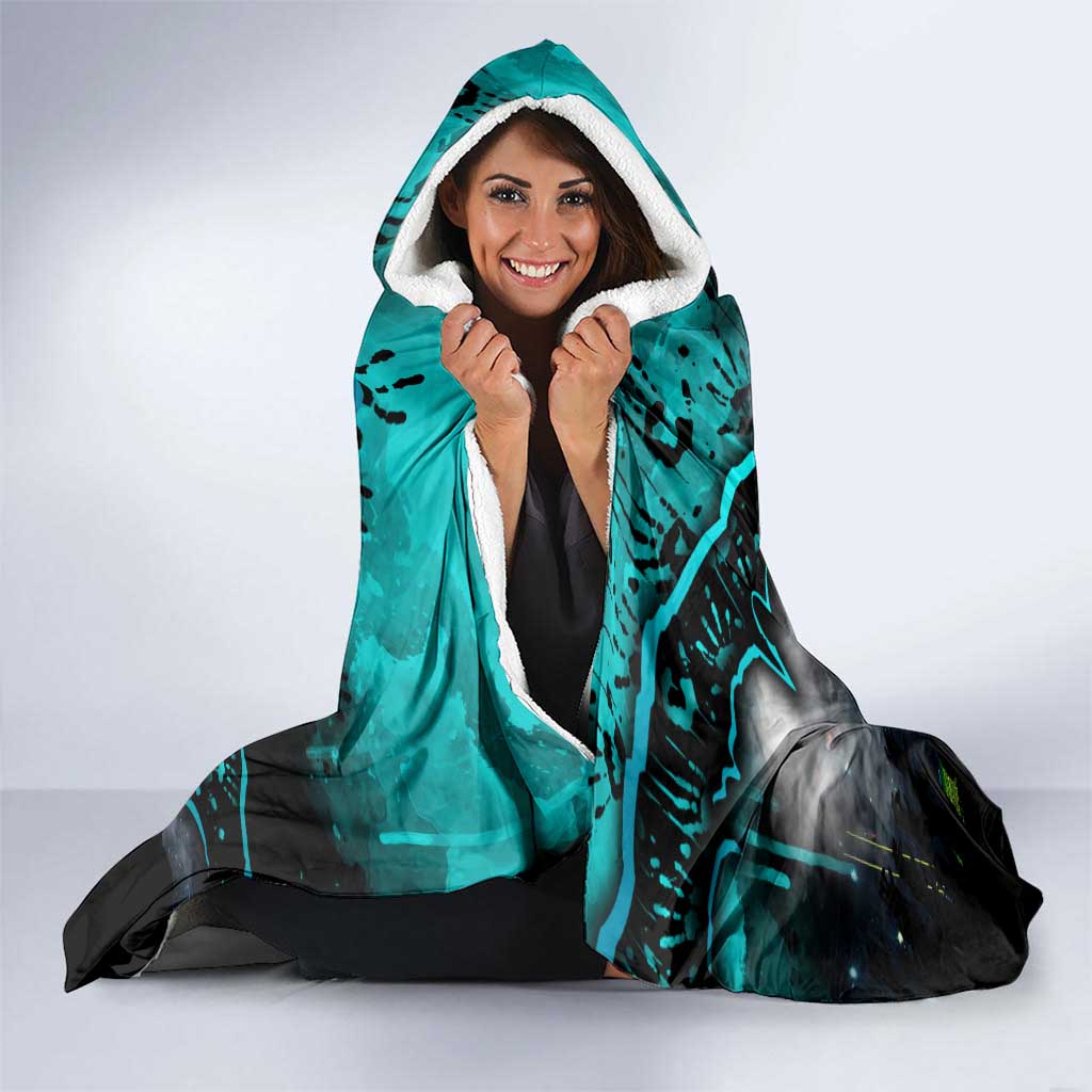 Step Into Horror Domain Power Football Hooded Blanket Halloween Horror Movie Characters - Aussie Hoodie