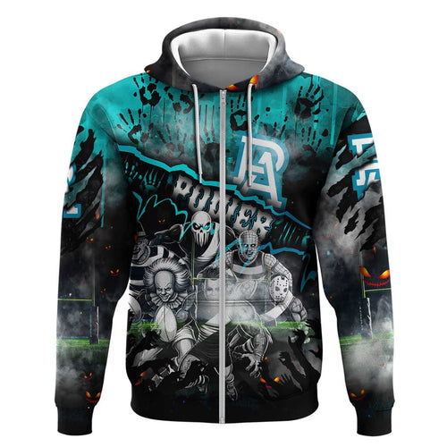 Step Into Horror Domain Power Football Hoodie Halloween Horror Movie Characters - Aussie Hoodie