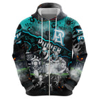 Step Into Horror Domain Power Football Hoodie Halloween Horror Movie Characters - Aussie Hoodie