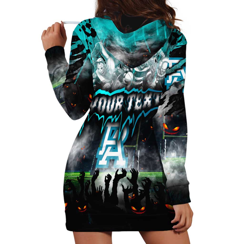 Step Into Horror Domain Power Football Hoodie Dress Halloween Horror Movie Characters - Aussie Hoodie