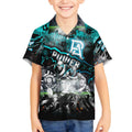 Step Into Horror Domain Power Football Kid Hawaiian Shirt Halloween Horror Movie Characters - Aussie Hoodie