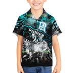 Step Into Horror Domain Power Football Kid Hawaiian Shirt Halloween Horror Movie Characters - Aussie Hoodie