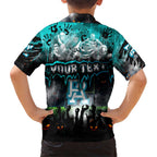 Step Into Horror Domain Power Football Kid Hawaiian Shirt Halloween Horror Movie Characters - Aussie Hoodie