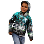 Step Into Horror Domain Power Football Kid Hoodie Halloween Horror Movie Characters - Aussie Hoodie