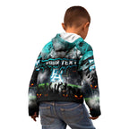 Step Into Horror Domain Power Football Kid Hoodie Halloween Horror Movie Characters - Aussie Hoodie