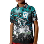 Step Into Horror Domain Power Football Kid Polo Shirt Halloween Horror Movie Characters - Aussie Hoodie