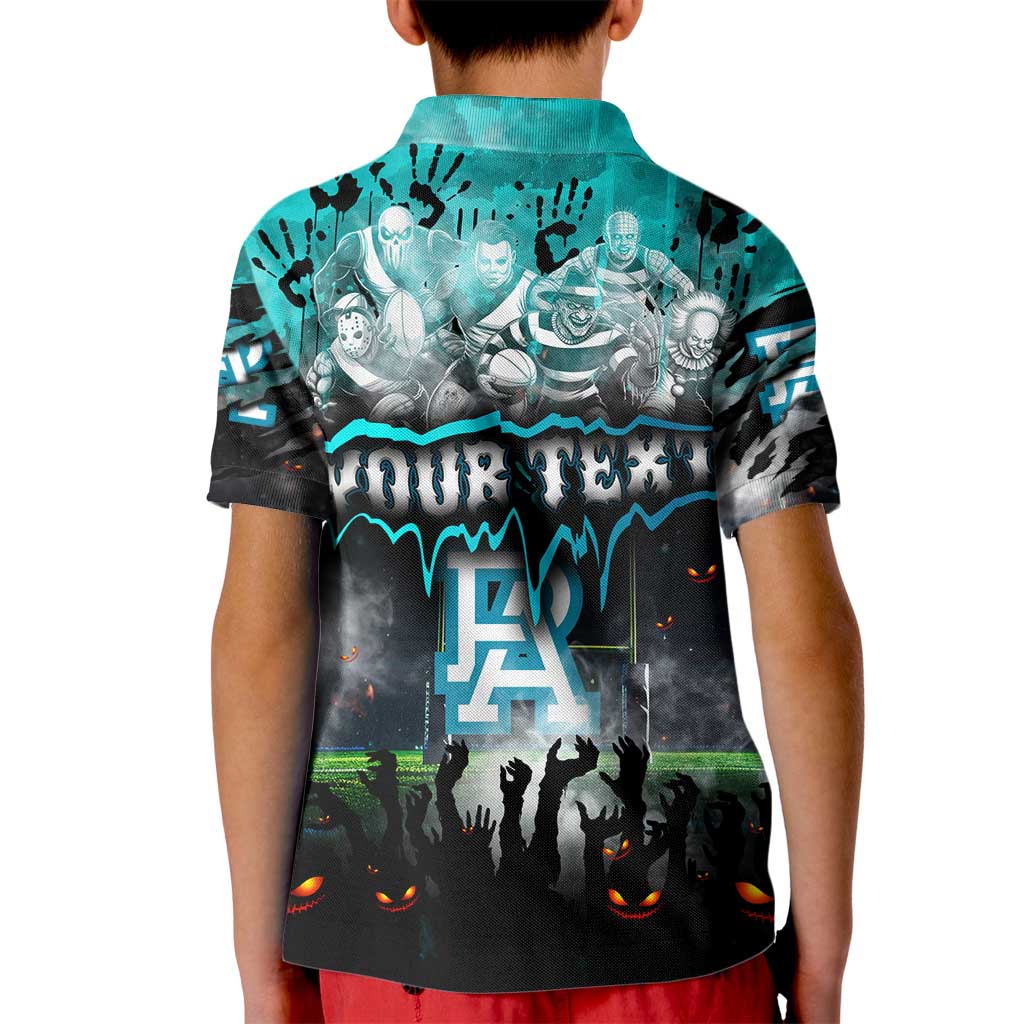 Step Into Horror Domain Power Football Kid Polo Shirt Halloween Horror Movie Characters - Aussie Hoodie