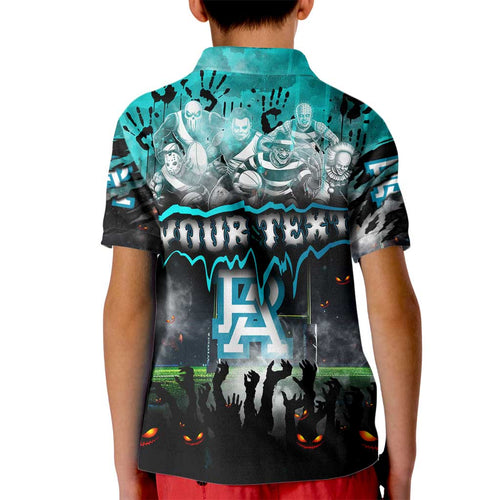 Step Into Horror Domain Power Football Kid Polo Shirt Halloween Horror Movie Characters - Aussie Hoodie