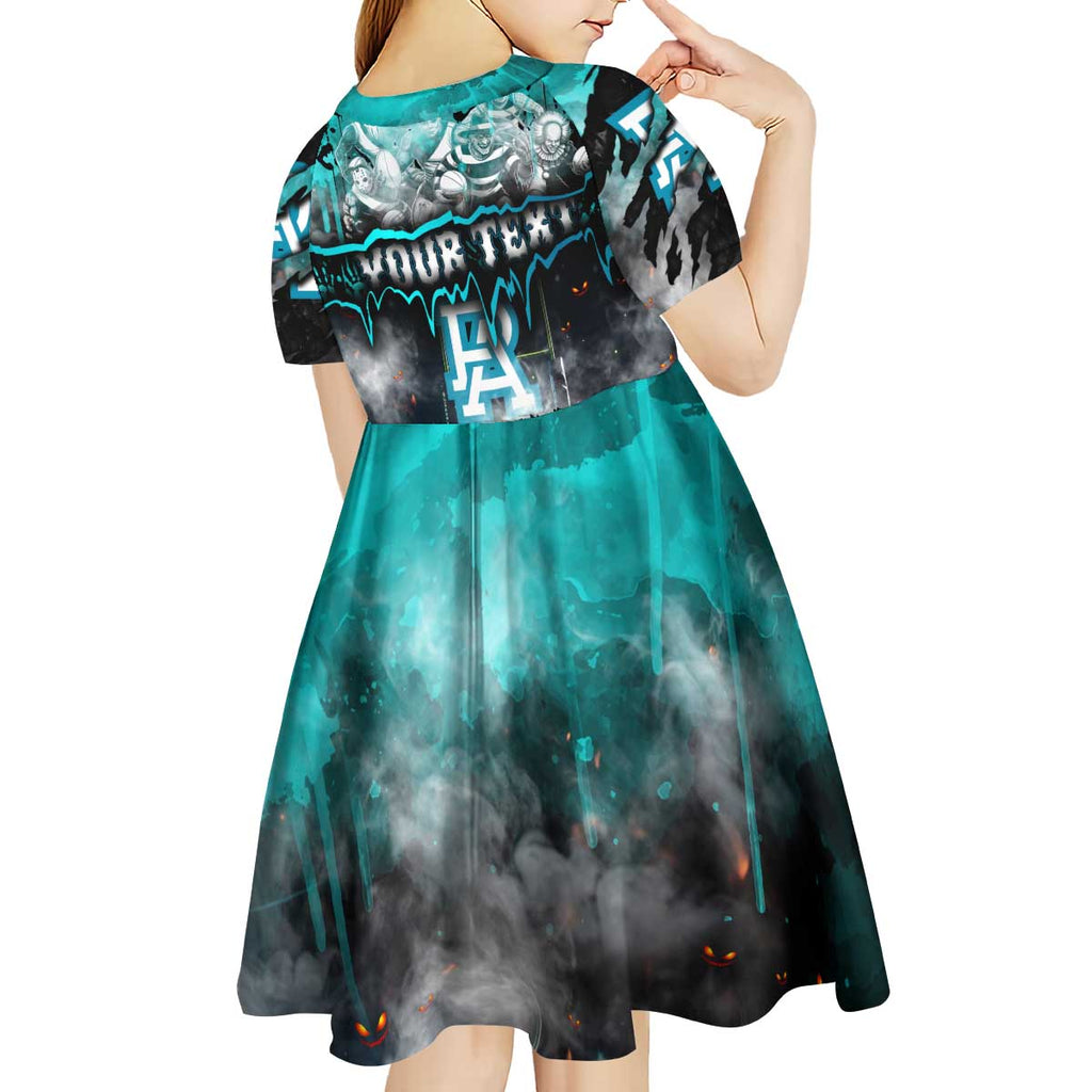 Step Into Horror Domain Power Football Kid Short Sleeve Dress Halloween Horror Movie Characters - Aussie Hoodie