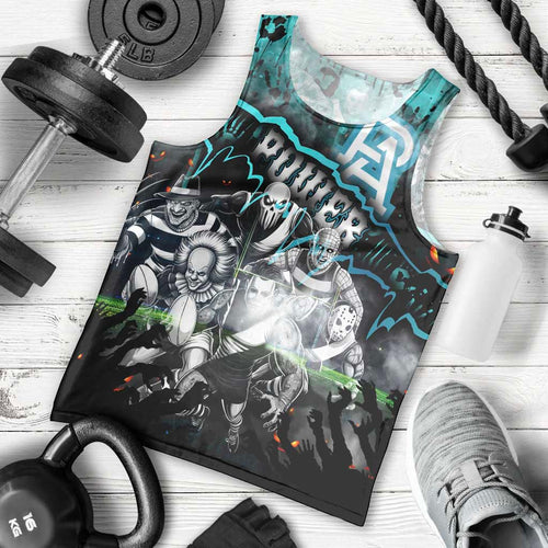 Step Into Horror Domain Power Football Men Tank Top Halloween Horror Movie Characters - Aussie Hoodie