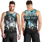 Step Into Horror Domain Power Football Men Tank Top Halloween Horror Movie Characters - Aussie Hoodie