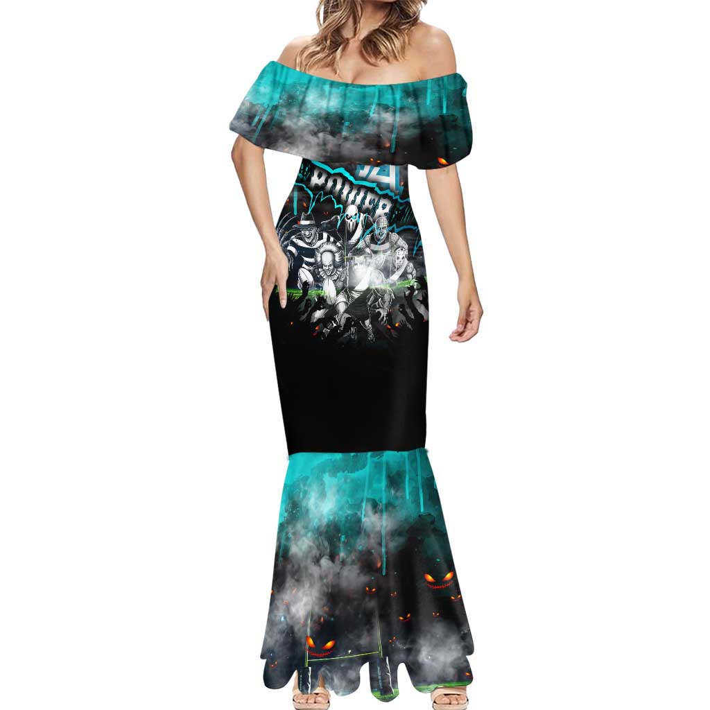 Step Into Horror Domain Power Football Mermaid Dress Halloween Horror Movie Characters - Aussie Hoodie