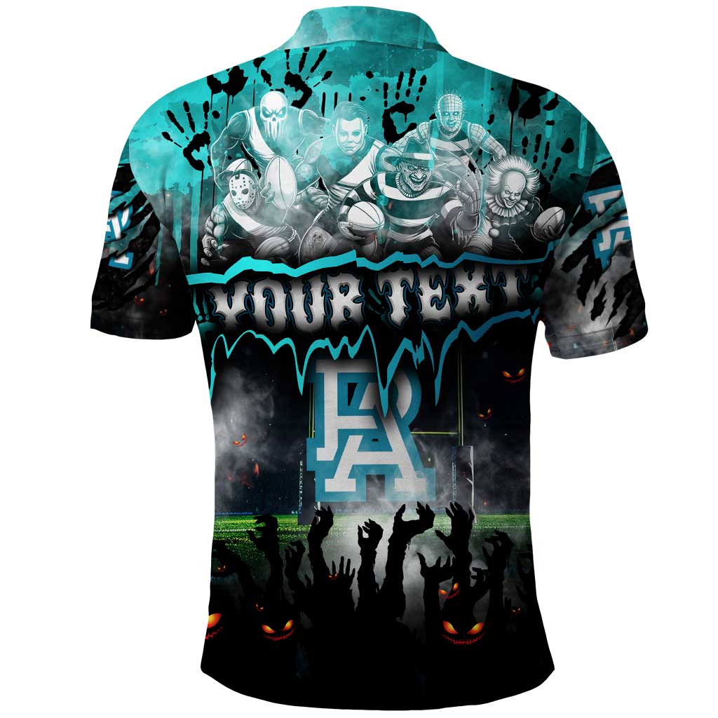 Step Into Horror Domain Power Football Polo Shirt Halloween Horror Movie Characters - Aussie Hoodie
