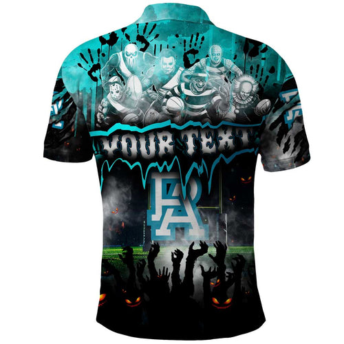 Step Into Horror Domain Power Football Polo Shirt Halloween Horror Movie Characters - Aussie Hoodie