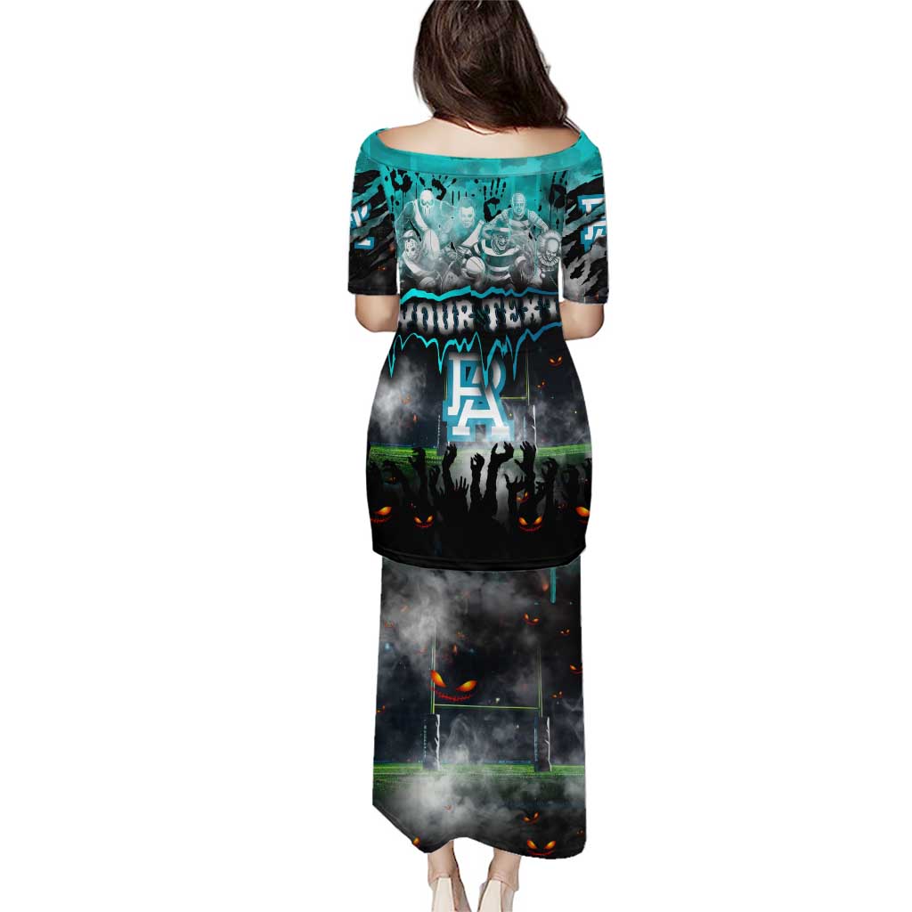 Step Into Horror Domain Power Football Puletasi Halloween Horror Movie Characters - Aussie Hoodie