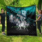 Step Into Horror Domain Power Football Quilt Halloween Horror Movie Characters - Aussie Hoodie
