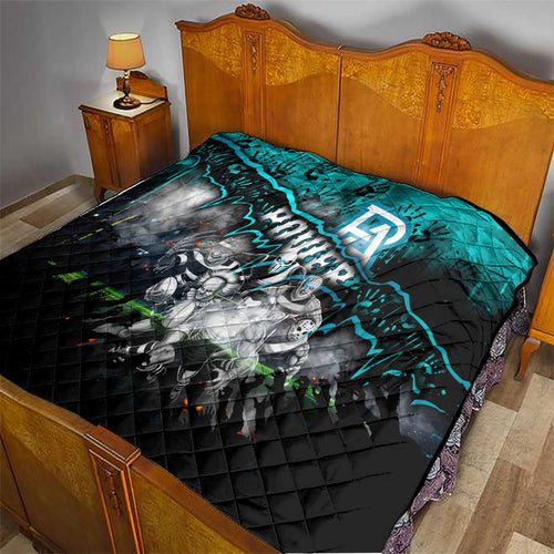 Step Into Horror Domain Power Football Quilt Halloween Horror Movie Characters - Aussie Hoodie