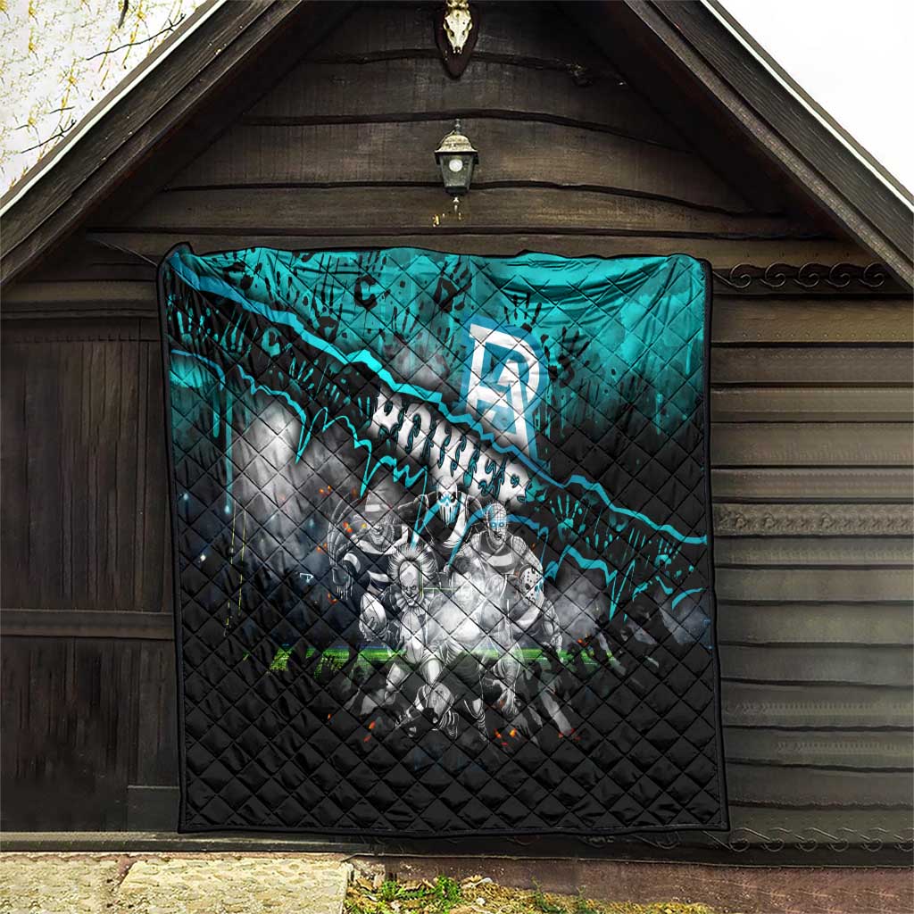 Step Into Horror Domain Power Football Quilt Halloween Horror Movie Characters - Aussie Hoodie