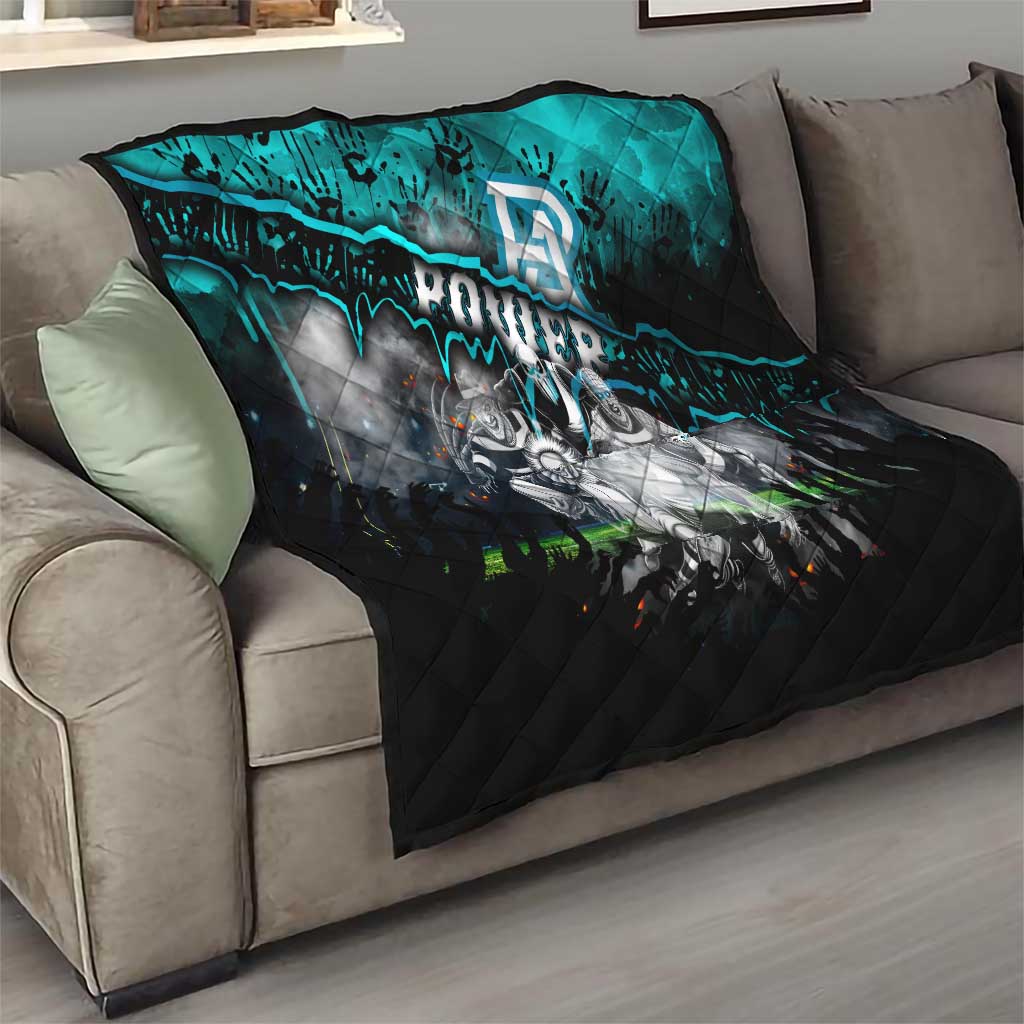 Step Into Horror Domain Power Football Quilt Halloween Horror Movie Characters - Aussie Hoodie