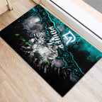 Step Into Horror Domain Power Football Rubber Doormat Halloween Horror Movie Characters - Aussie Hoodie