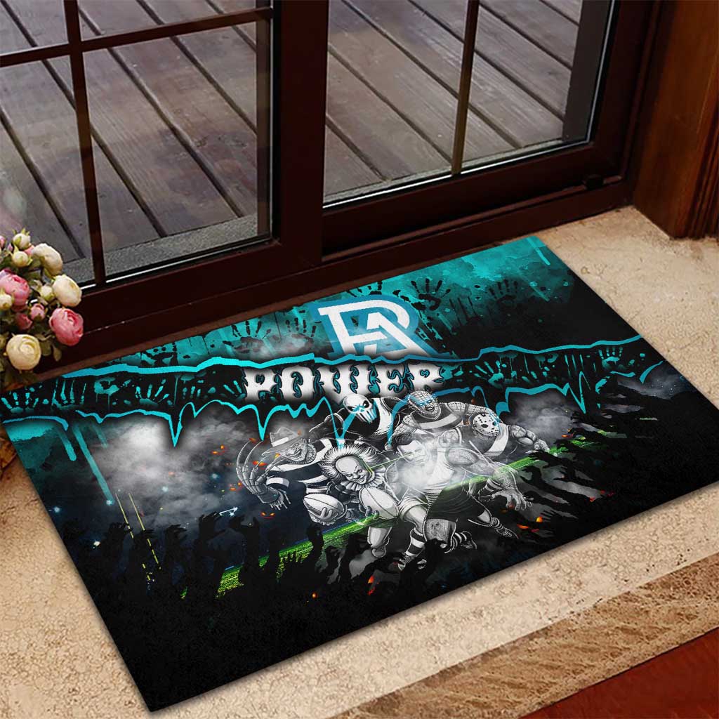 Step Into Horror Domain Power Football Rubber Doormat Halloween Horror Movie Characters - Aussie Hoodie