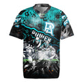 Step Into Horror Domain Power Football Rugby Jersey Halloween Horror Movie Characters - Aussie Hoodie