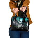 Step Into Horror Domain Power Football Shoulder Handbag Halloween Horror Movie Characters - Aussie Hoodie