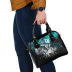Step Into Horror Domain Power Football Shoulder Handbag Halloween Horror Movie Characters - Aussie Hoodie