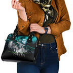 Step Into Horror Domain Power Football Shoulder Handbag Halloween Horror Movie Characters - Aussie Hoodie