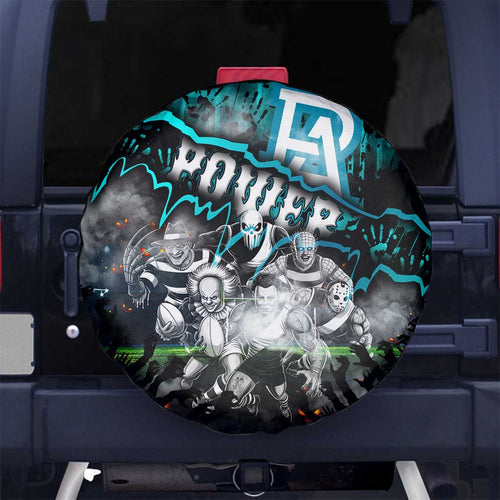 Step Into Horror Domain Power Football Spare Tire Cover Halloween Horror Movie Characters - Aussie Hoodie
