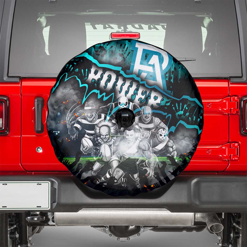 Step Into Horror Domain Power Football Spare Tire Cover Halloween Horror Movie Characters - Aussie Hoodie