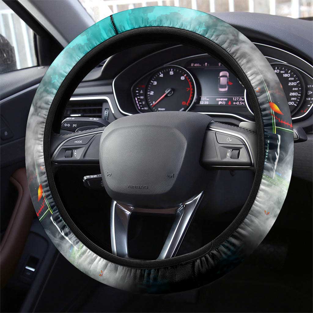 Step Into Horror Domain Power Football Steering Wheel Cover Halloween Horror Movie Characters - Aussie Hoodie