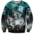 Step Into Horror Domain Power Football Sweatshirt Halloween Horror Movie Characters - Aussie Hoodie