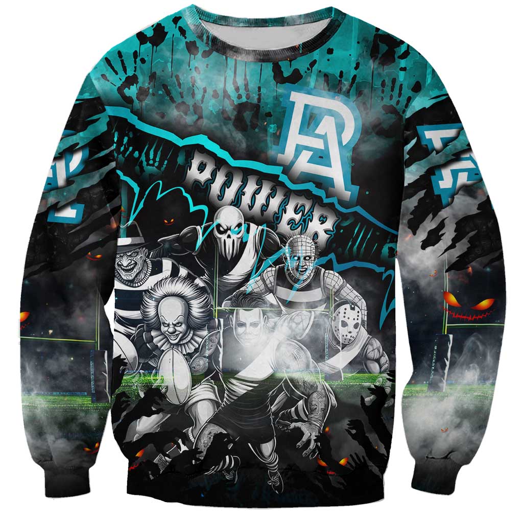 Step Into Horror Domain Power Football Sweatshirt Halloween Horror Movie Characters - Aussie Hoodie