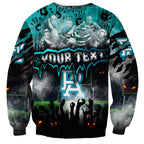 Step Into Horror Domain Power Football Sweatshirt Halloween Horror Movie Characters - Aussie Hoodie
