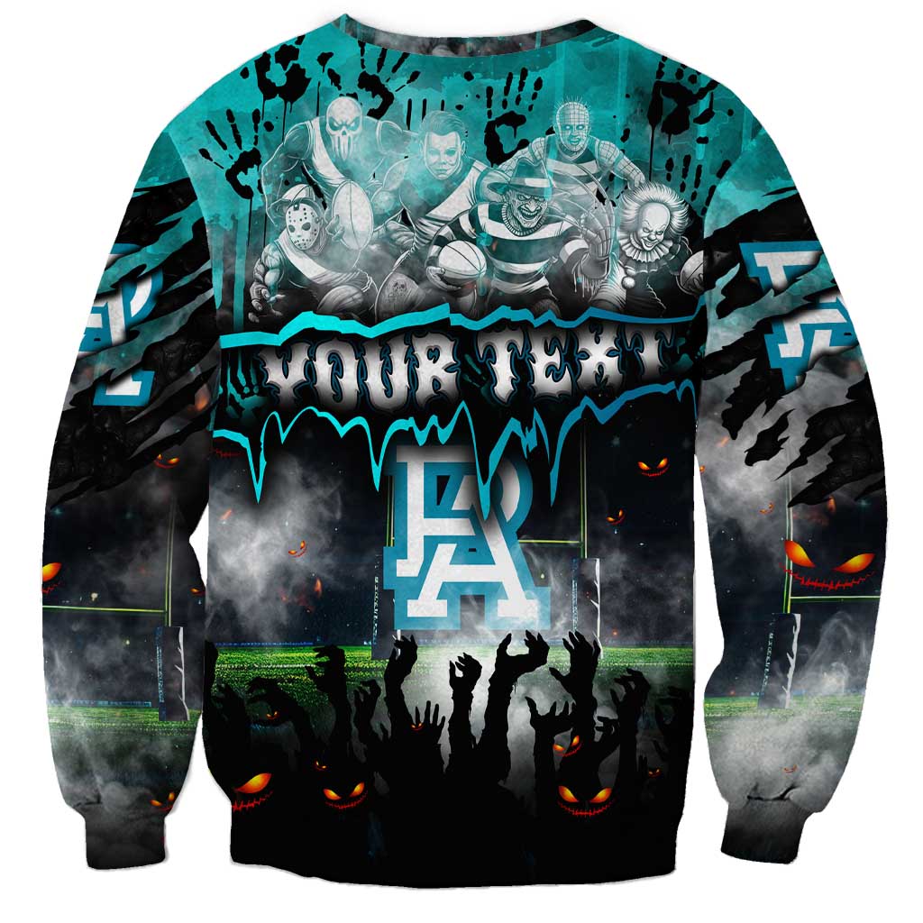 Step Into Horror Domain Power Football Sweatshirt Halloween Horror Movie Characters - Aussie Hoodie