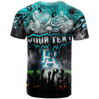 Step Into Horror Domain Power Football T Shirt Halloween Horror Movie Characters - Aussie Hoodie