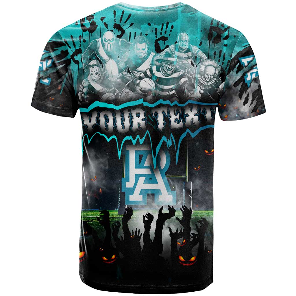 Step Into Horror Domain Power Football T Shirt Halloween Horror Movie Characters - Aussie Hoodie