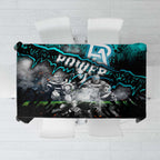 Step Into Horror Domain Power Football Tablecloth Halloween Horror Movie Characters - Aussie Hoodie