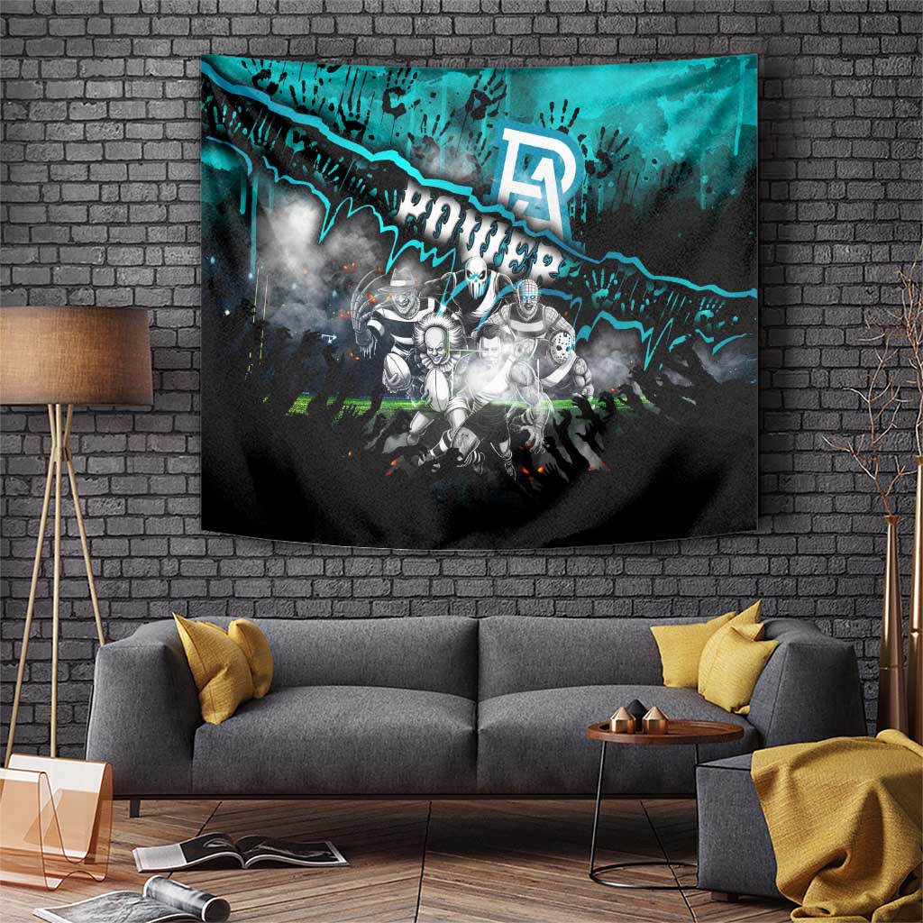 Step Into Horror Domain Power Football Tapestry Halloween Horror Movie Characters - Aussie Hoodie