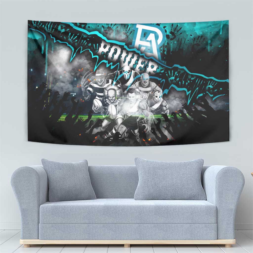 Step Into Horror Domain Power Football Tapestry Halloween Horror Movie Characters - Aussie Hoodie
