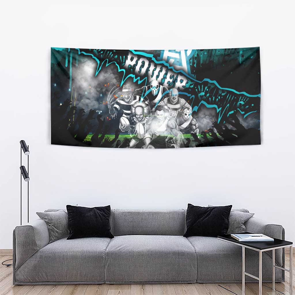 Step Into Horror Domain Power Football Tapestry Halloween Horror Movie Characters - Aussie Hoodie