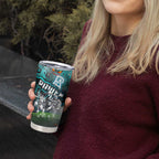 Step Into Horror Domain Power Football Tumbler Cup Halloween Horror Movie Characters - Aussie Hoodie
