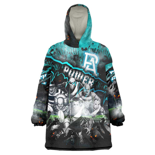 Step Into Horror Domain Power Football Wearable Blanket Hoodie Halloween Horror Movie Characters - Aussie Hoodie