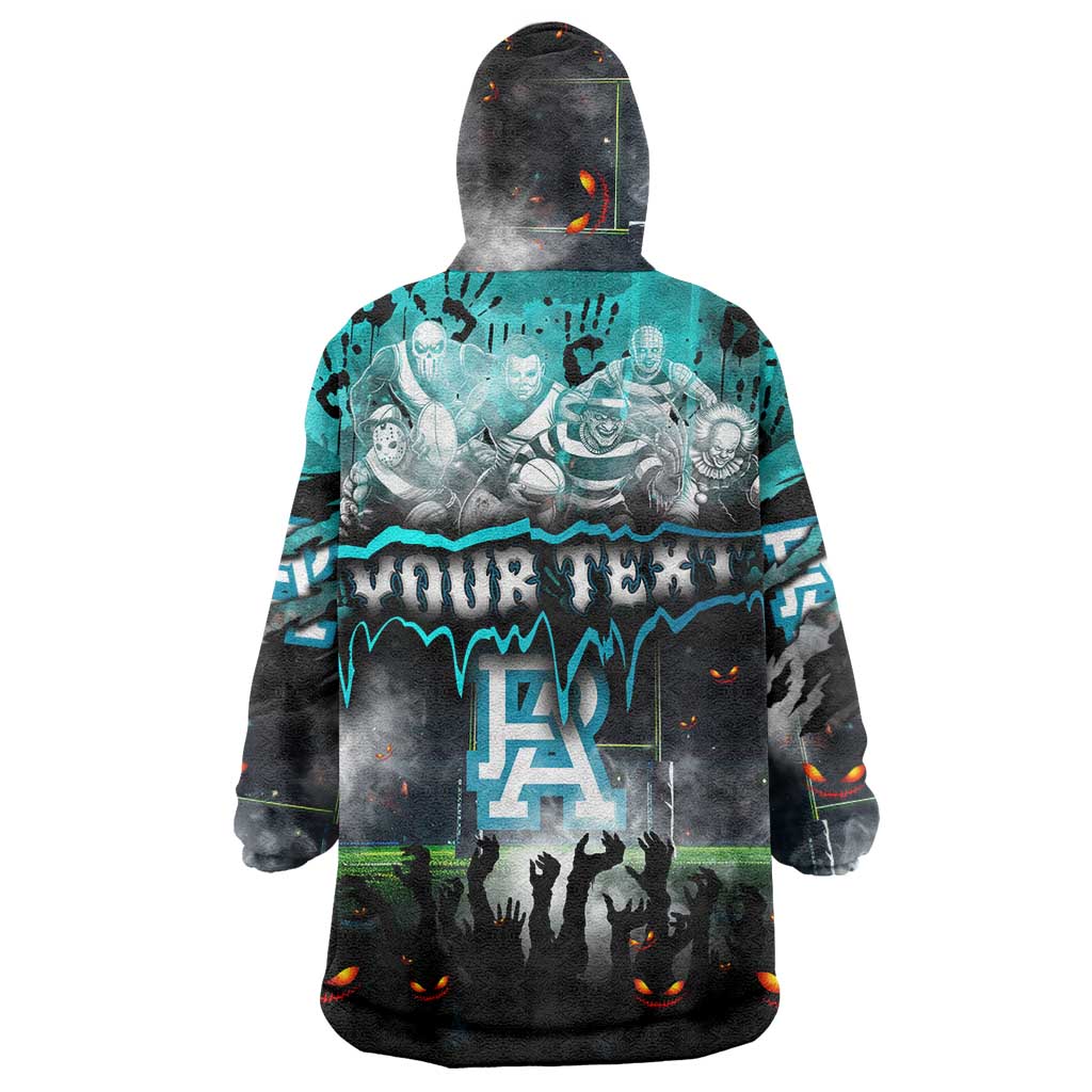 Step Into Horror Domain Power Football Wearable Blanket Hoodie Halloween Horror Movie Characters - Aussie Hoodie