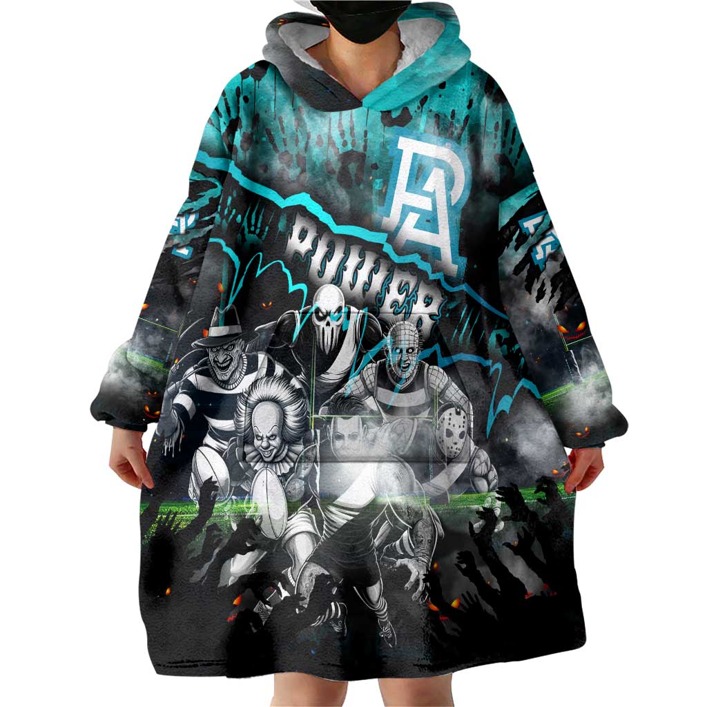 Step Into Horror Domain Power Football Wearable Blanket Hoodie Halloween Horror Movie Characters - Aussie Hoodie
