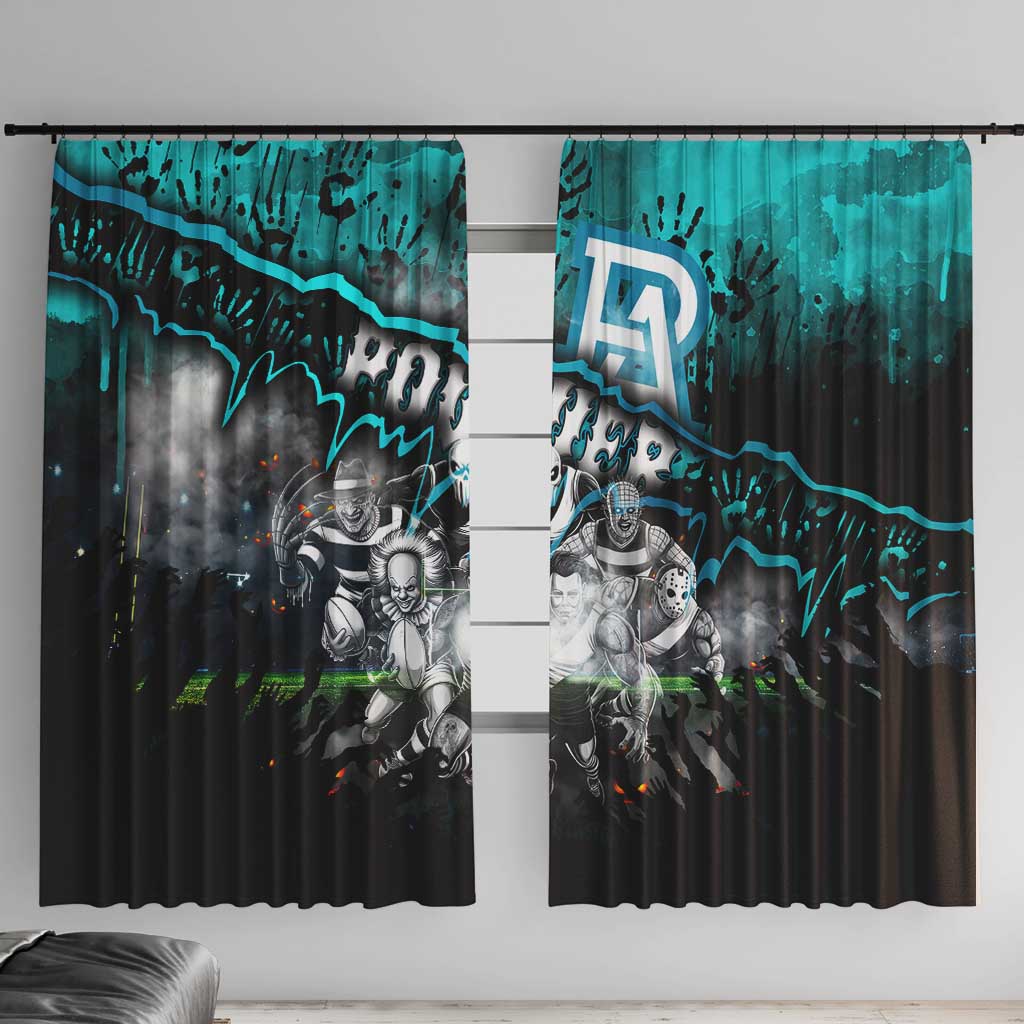 Step Into Horror Domain Power Football Window Curtain Halloween Horror Movie Characters - Aussie Hoodie