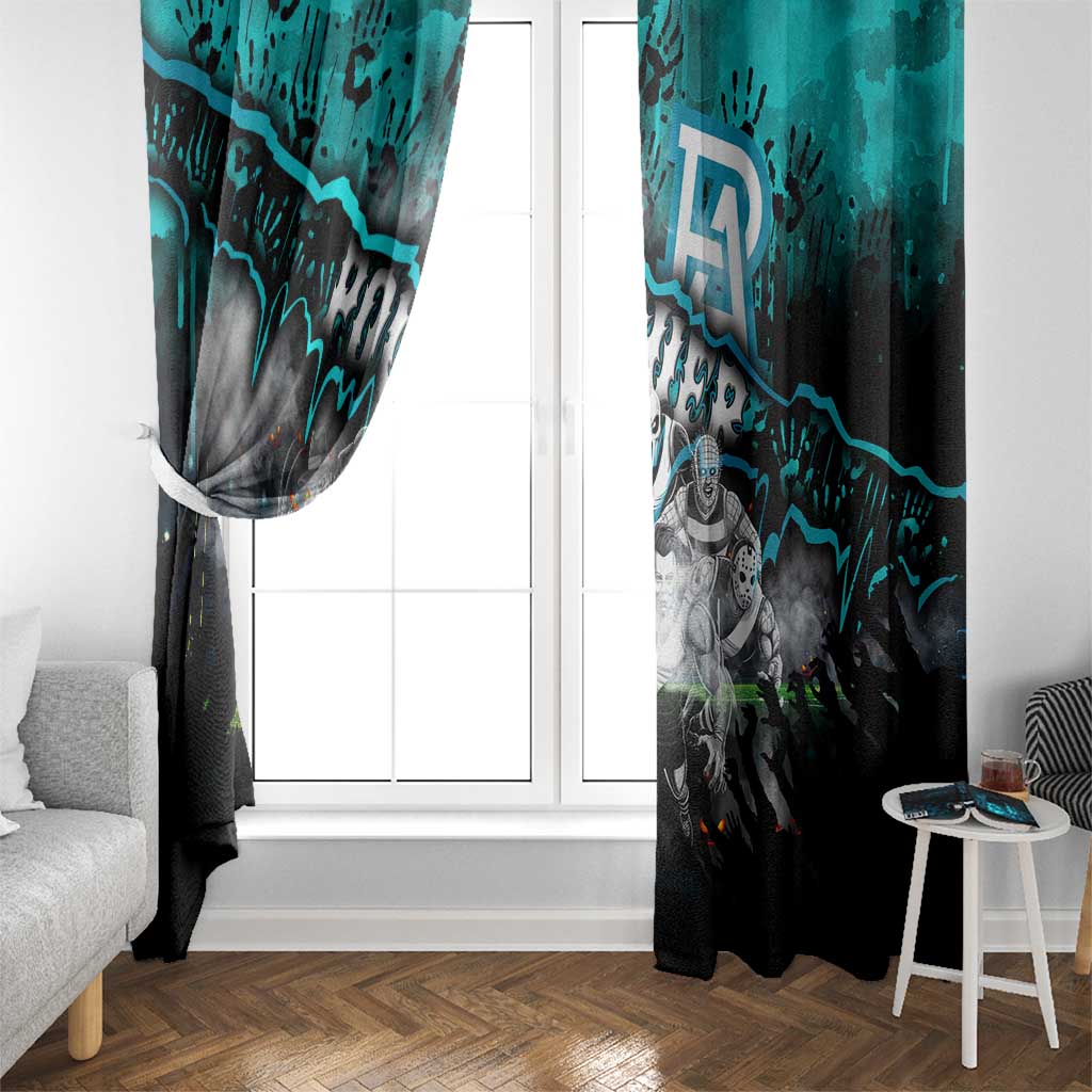 Step Into Horror Domain Power Football Window Curtain Halloween Horror Movie Characters - Aussie Hoodie